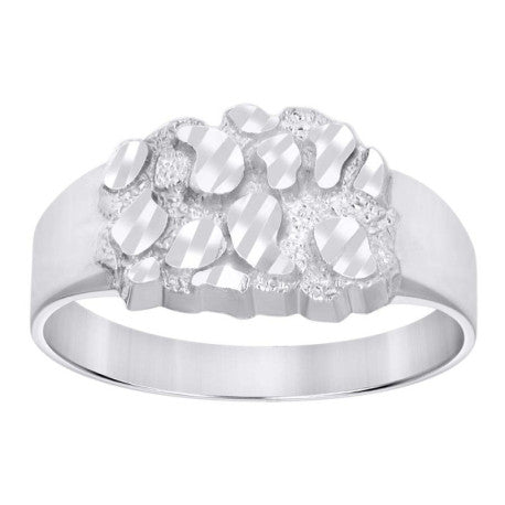 925 Sterling Silver Nugget Ring