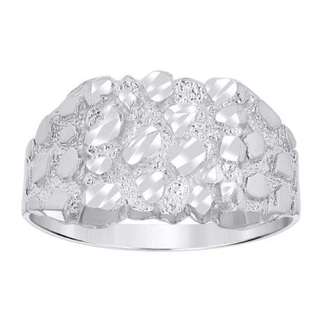 925 Sterling Silver Nugget Ring