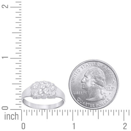 925 Sterling Silver Nugget Ring