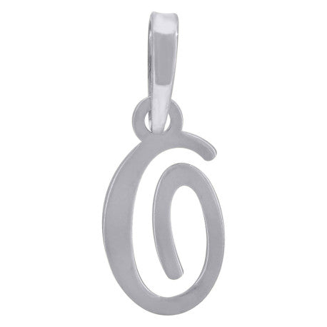 925 Sterling Silver "O" Initial Pendant