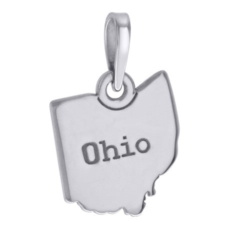 925 Sterling Silver Ohio Pendant