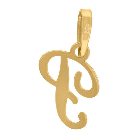 925 Sterling Silver "P" Initial Pendant