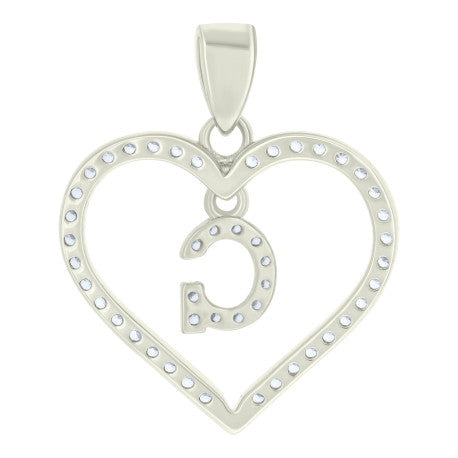 925 Sterling Silver Pendant "G"
