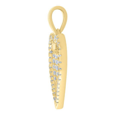 925 Sterling Silver Pendant "H"