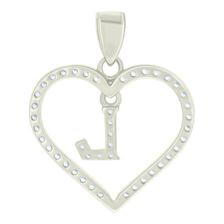 925 Sterling Silver Pendant "L"