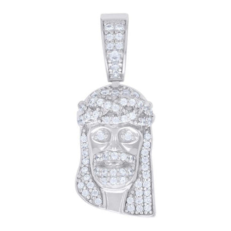 925 Sterling Silver Pendant Moissanite 0.45 Ctw