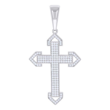 925 Sterling Silver Pendant Moissanite 0.96 Ctw