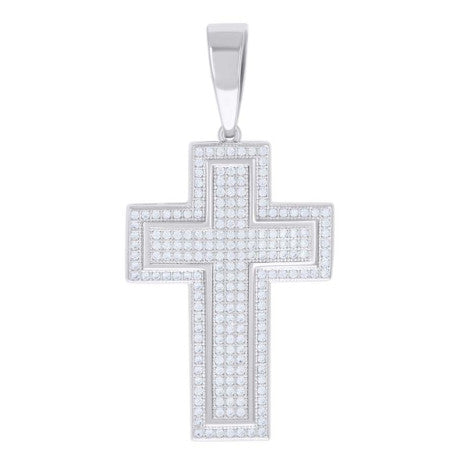 925 Sterling Silver Pendant Moissanite 1.04 Ctw