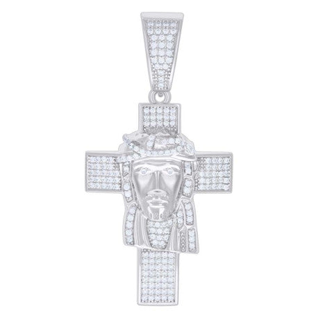 925 Sterling Silver Pendant Moissanite 1.06 Ctw