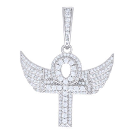925 Sterling Silver Pendant Moissanite 1.09 Ctw