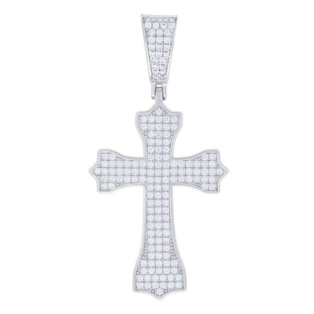 925 Sterling Silver Pendant Moissanite 1.31 Ctw