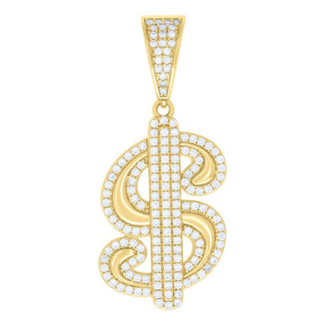 925 Sterling Silver Pendant Moissanite 1.38 Ctw
