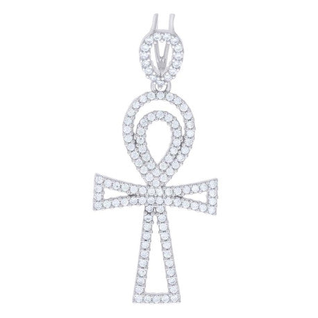 925 Sterling Silver Pendant Moissanite 1.48 Ctw