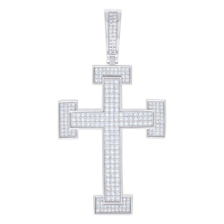 925 Sterling Silver Pendant Moissanite 1.56 Ctw