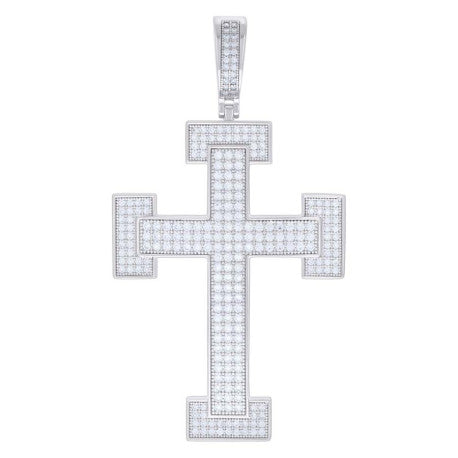 925 Sterling Silver Pendant Moissanite 2.27 Ctw