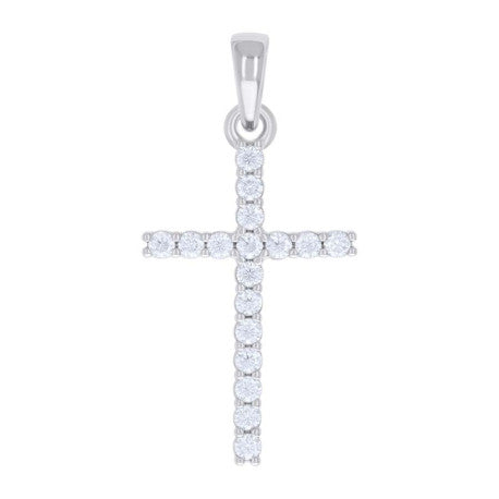 925 Sterling Silver 0.54Ctw Moissanite Pendant