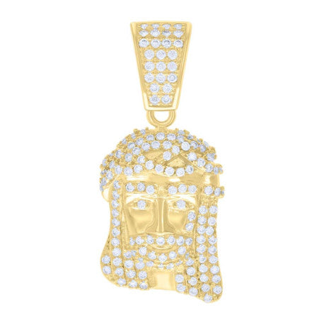 925 Sterling Silver Pendant Moissanite Ctw 0.66