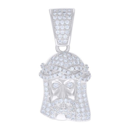 925 Sterling Silver Pendant Moissanite Ctw 0.69