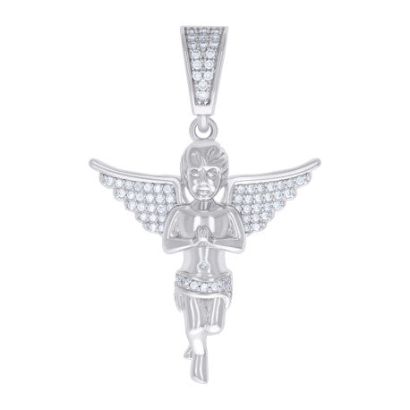 925 Sterling Silver Pendant Moissanite Ctw 0.73