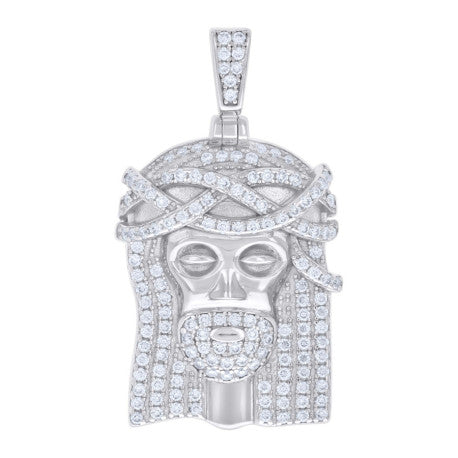 925 Sterling Silver Pendant Moissanite Ctw 0.78