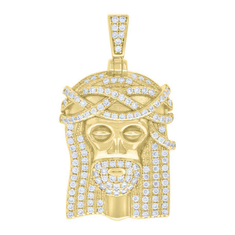 925 Sterling Silver Pendant Moissanite Ctw 0.78