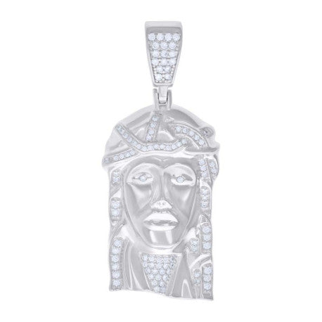 925 Sterling Silver Pendant Moissanite Ctw 1.12