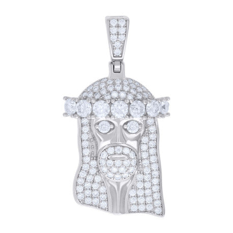 925 Sterling Silver Pendant Moissanite Ctw 1.67