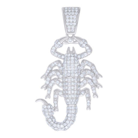 925 Sterling Silver Pendant Moissanite Ctw 1.85