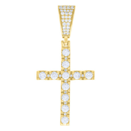 925 Sterling Silver Pendant Moissanite Ctw 2.04