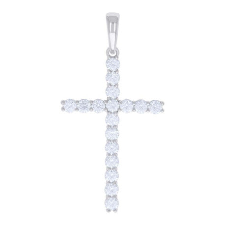 925 Sterling Silver 5.36Ctw Moissanite Pendant