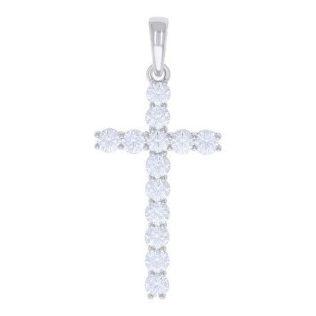 925 Sterling Silver 6.83Ctw Moissanite Pendant