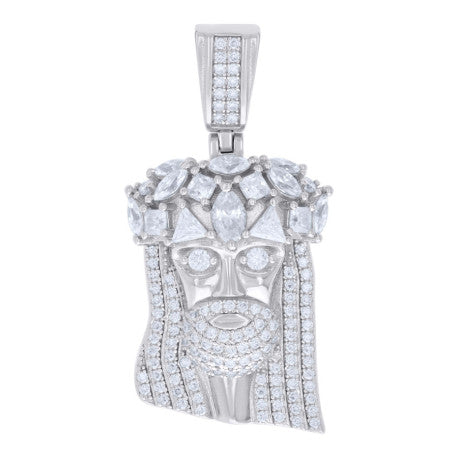 925 Sterling Silver Pendant Moissanite Ctw R:0.77,