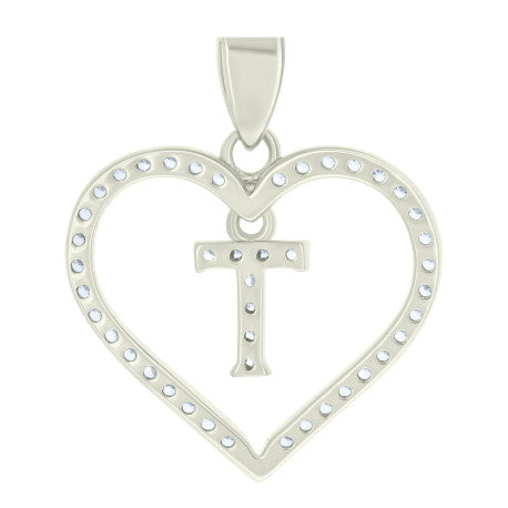 925 Sterling Silver Pendant "T"