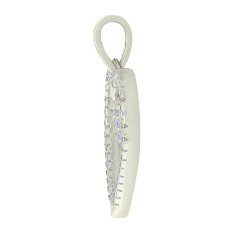 925 Sterling Silver Pendant "W"