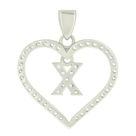 925 Sterling Silver Pendant "X"