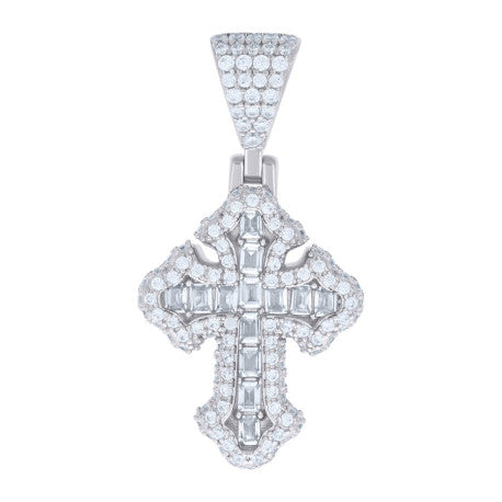 925 Sterling Silver R:1.23Ctw, B:1.05Ctw Moissanit
