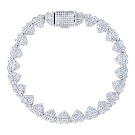 925 Sterling Silver R:2.60Ctw, B:1.91Ctw Moissanit