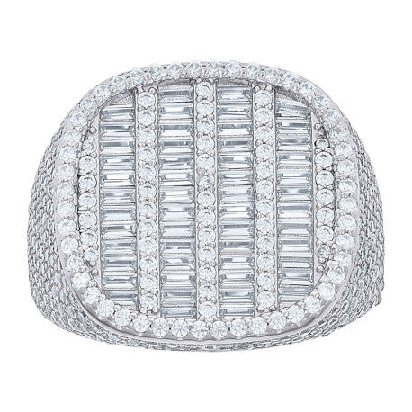 925 Sterling Silver R:3.19Ctw ,B:1.53Ctw Moissanite