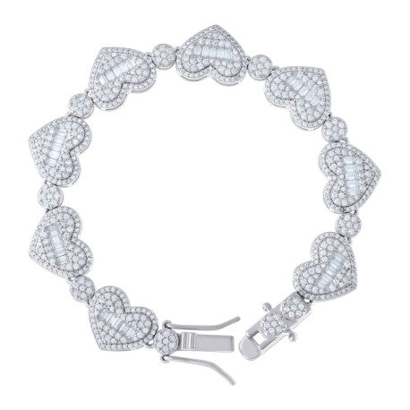 925 Sterling Silver R:3.36Ctw, B:2.38Ctw Moissanit