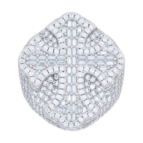 925 Sterling Silver R:4.94Ctw, B:1.32Ctw Moissanit