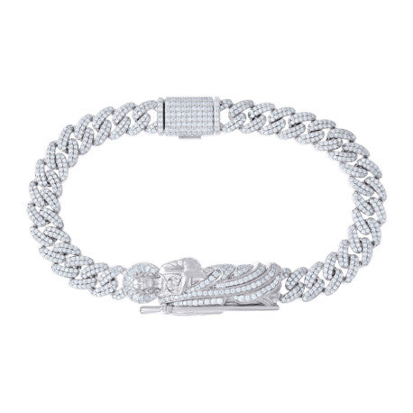 925 Sterling Silver R:5.11Ctw, B:0.43Ctw Moissanit