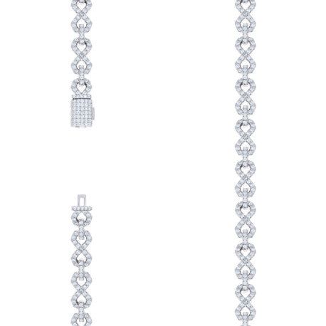 925 Sterling Silver R:7.95Ctw, B:2.59Ctw Moissanit