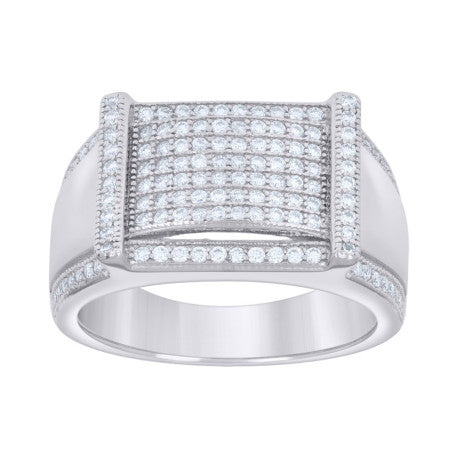 925 Sterling Silver Ring Moissanite 0.69