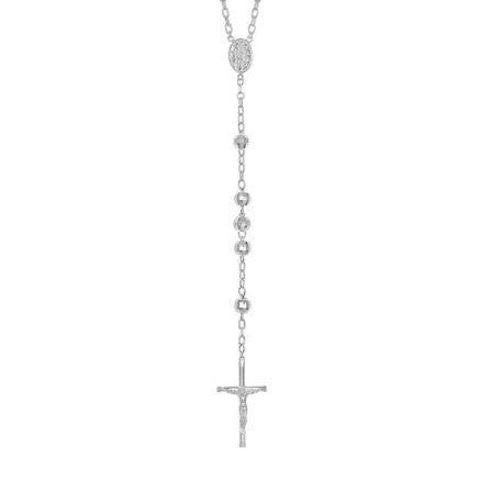 925 Sterling Silver Rosary 7mm