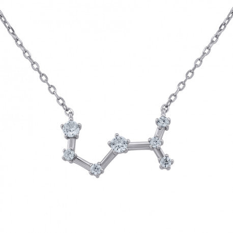 925 Sterling Silver Scorpio 18" Necklace