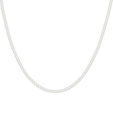 925 Sterling Silver Solid Classic Cuban Chain Silver 080 3mm