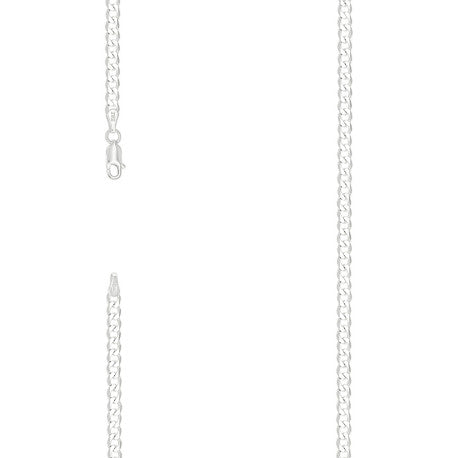 925 Sterling Silver Solid Classic Cuban Chain Silver 100 4mm