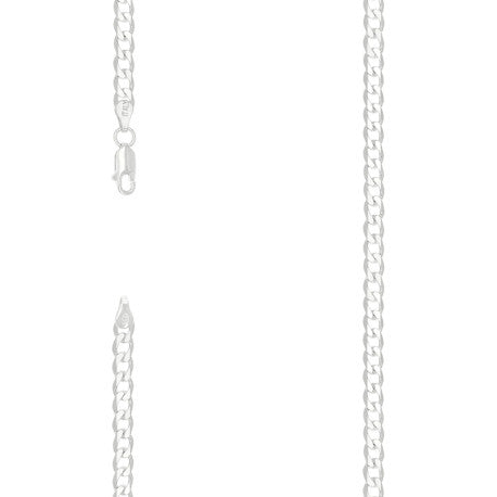 925 Sterling Silver Solid Classic Cuban Chain Silver 120 5mm