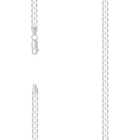 925 Sterling Silver Solid Classic Cuban Chain Silver 150 6mm