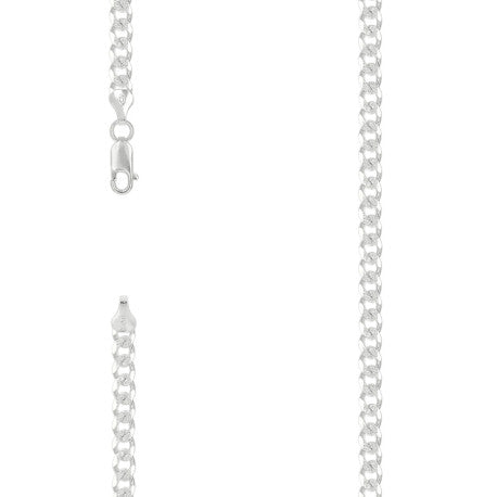 925 Sterling Silver Solid  Pave Classic Cuban Chain Silver 150 6mm